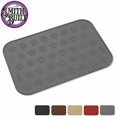 24x16 Large Waterproof Silicone Cat Pet Dog Food Bowl Mat Placemat - 5 Colors